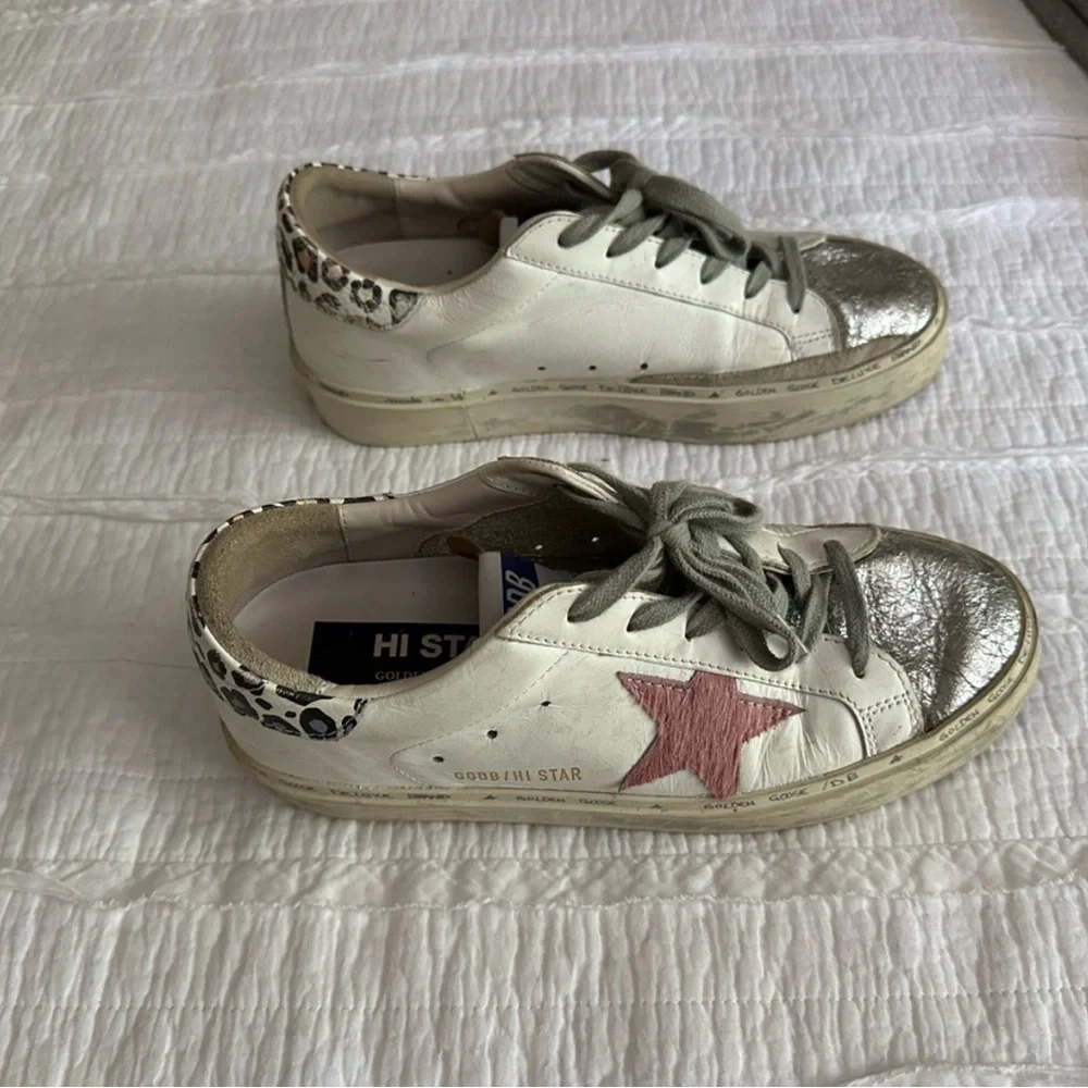 Golden Goose Hi Star Sneakers size 8 / IT 38 - Picture 6 of 6